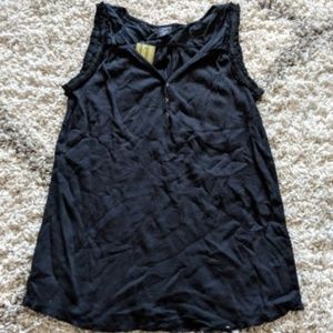 Babystyle Navy Blue Maternity Top, Size Small